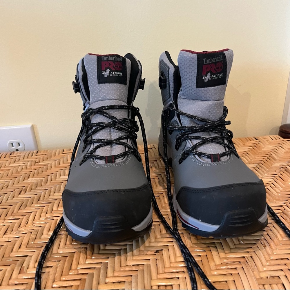 Timberland Switchback Composite Toe Work Boots, Size 9W, Missing Insoles